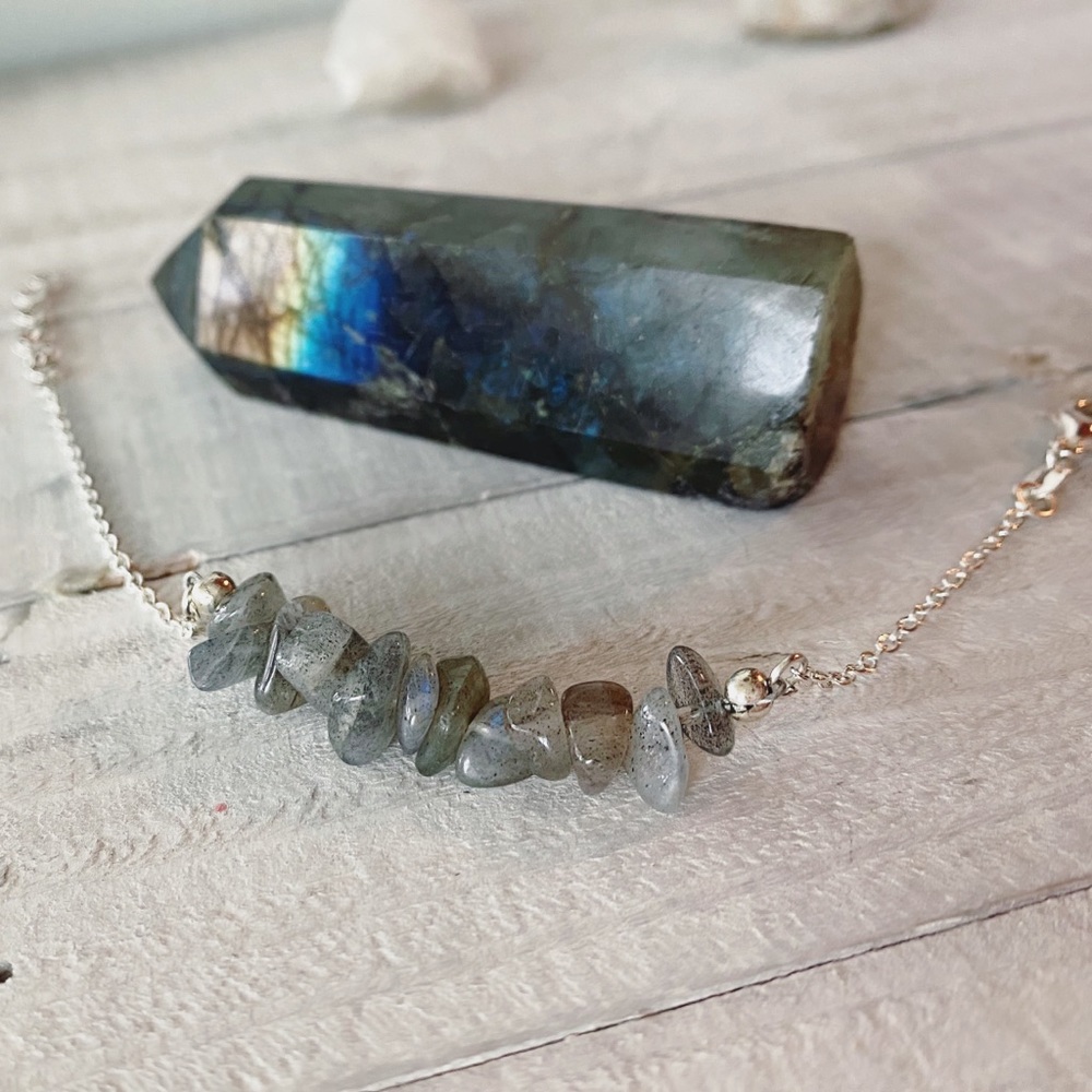 Sterling Labradorite Crystal Bracelet